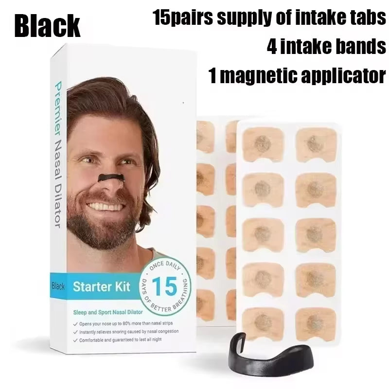 Enhance Your Breathing with 15 Pairs of Magnetic Nasal Breathing Dilators - Optimal Oxygen Intake and Snoring Relief