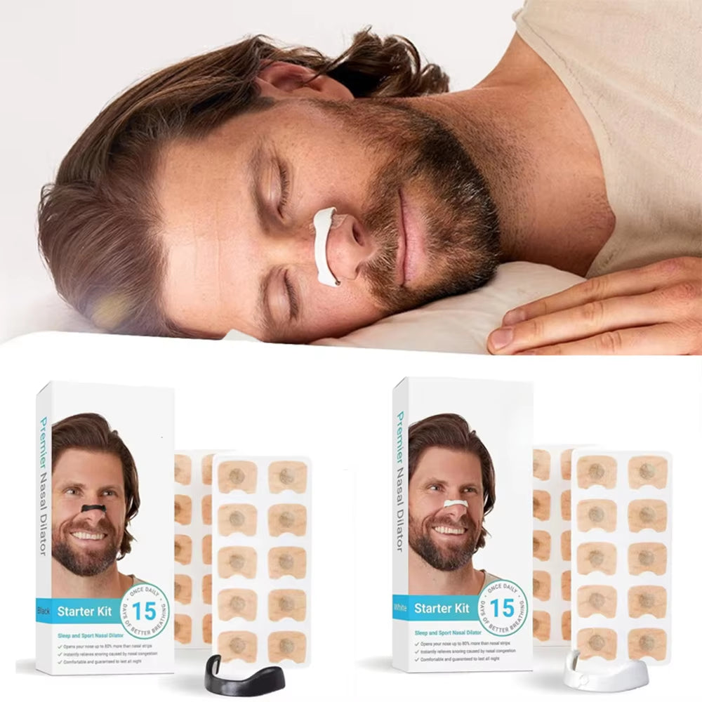 Enhance Your Breathing with 15 Pairs of Magnetic Nasal Breathing Dilators - Optimal Oxygen Intake and Snoring Relief